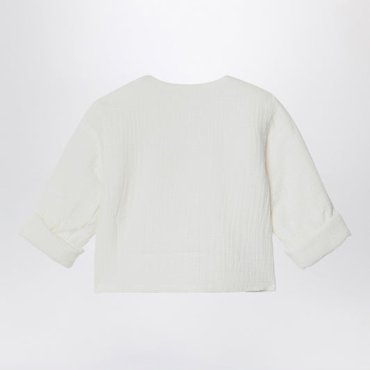 Teddy & Minou White Cotton Jacket