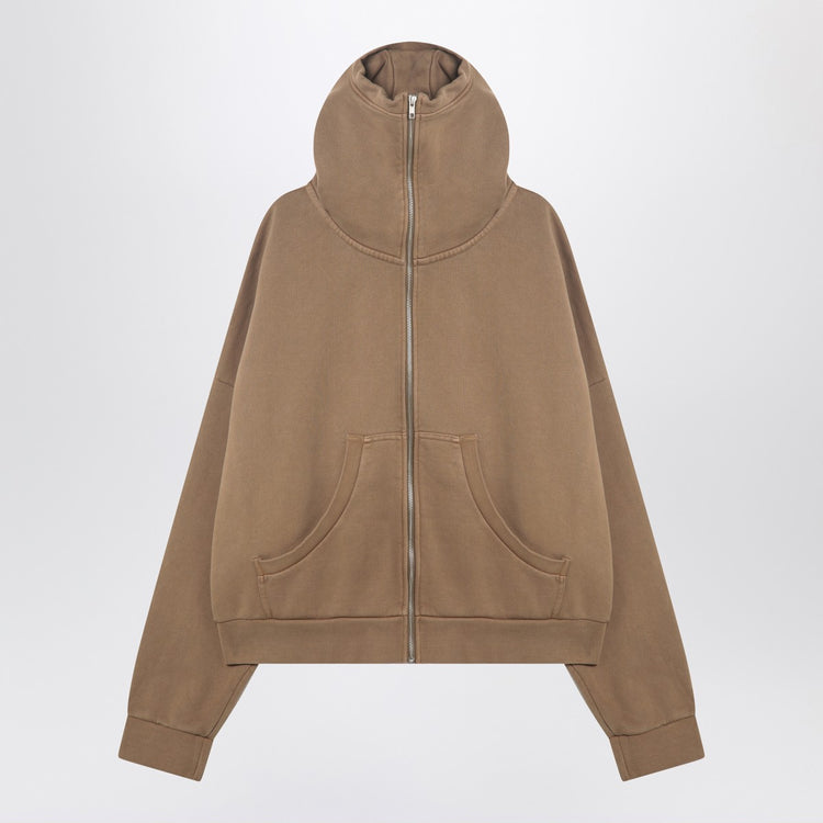 Entire Studios Beige zip-up sweatshirt in cotton