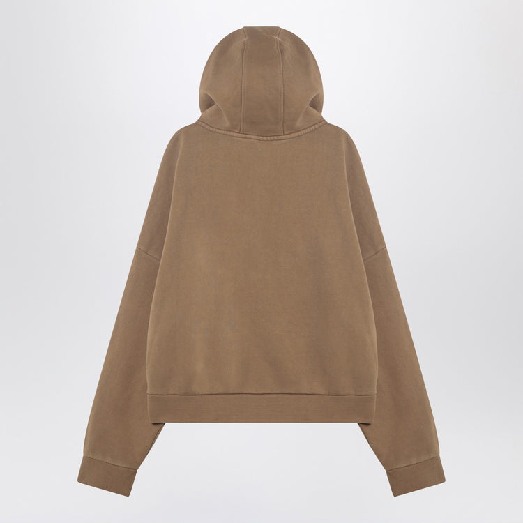 Entire Studios Beige zip-up sweatshirt in cotton