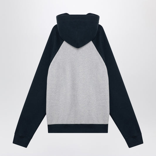 Brain Dead Light grey/navy blue hoodie