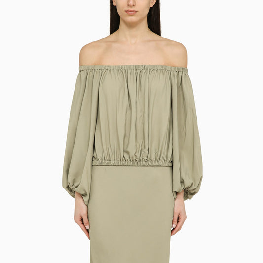 Federica Tosi Sage silk blend top