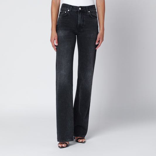 HAIKURE Black washed-effect Star jeans