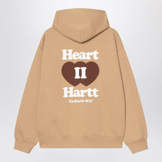 Carhartt WIP Hooded Heart II Hartt Sweat Jacket Dusty brown