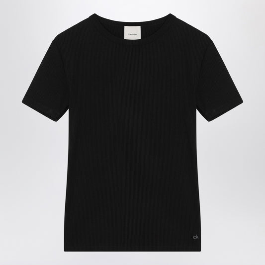 Calvin Klein Black ribbed T-shirt
