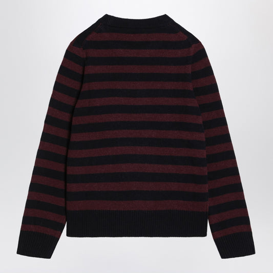 GANNI Striped sweater with poodle
