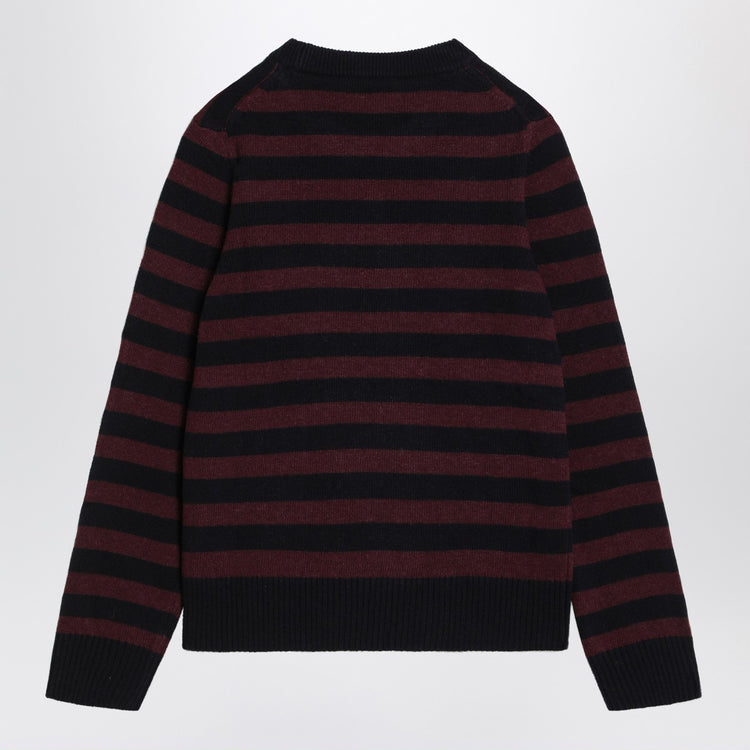 GANNI Striped sweater with poodle