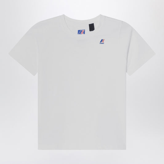 K-Way White Edouard T-shirt in cotton