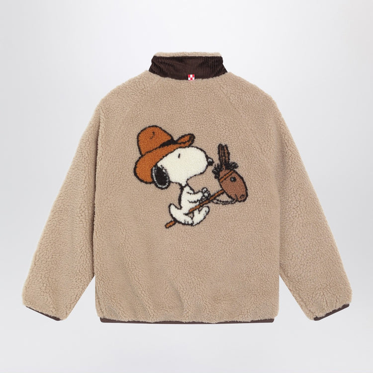 MC2 Saint Barth Beige sherpa jacket with Snoopy