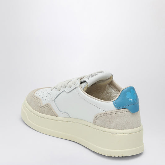 AUTRY Medalist white/light blue trainer