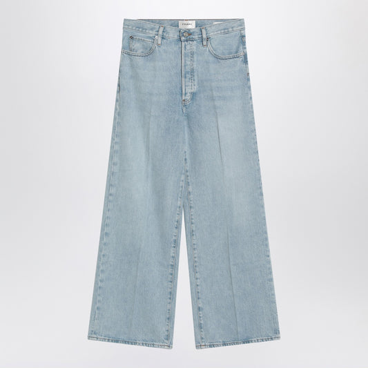 Frame Low Baggy Wide Leg Jeans in Organic Denim