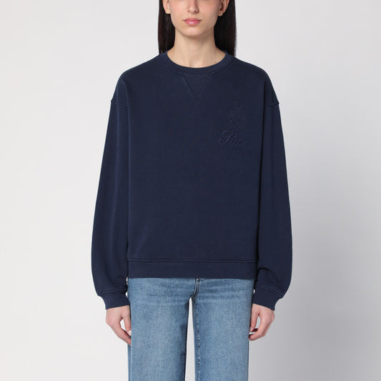 Frame Navy blue cotton blend sweatshirt