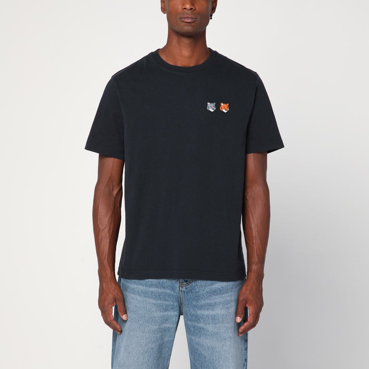 Maison Kitsuné Anthracite grey cotton T-shirt