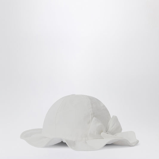 Il Gufo White hat with bow