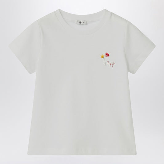Il Gufo White T-shirt with embroidered logo
