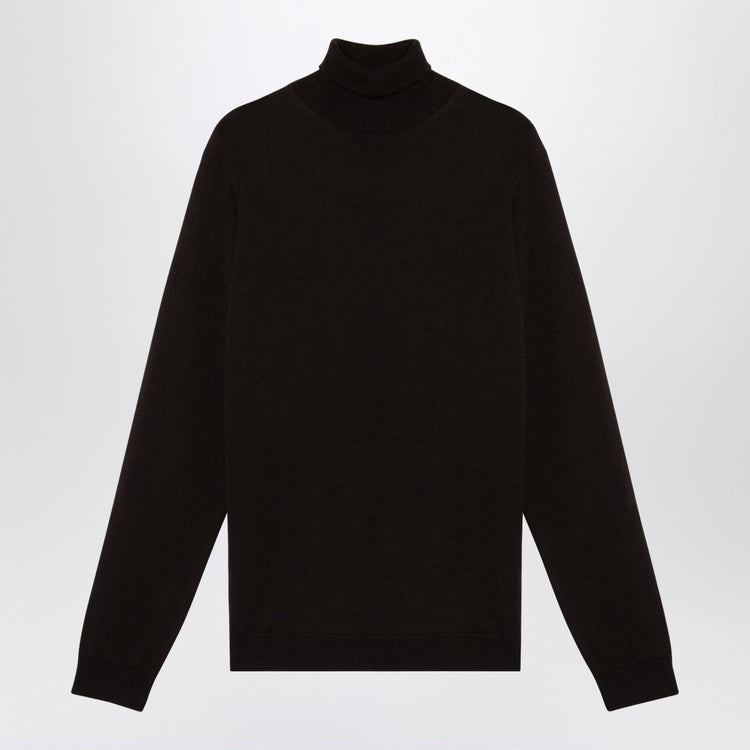 Roberto Collina Ebony merino wool turtleneck sweater