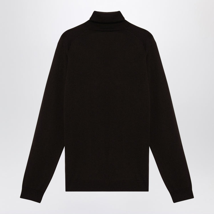 Roberto Collina Ebony merino wool turtleneck sweater