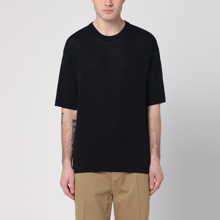 Roberto Collina Black sweater in cotton
