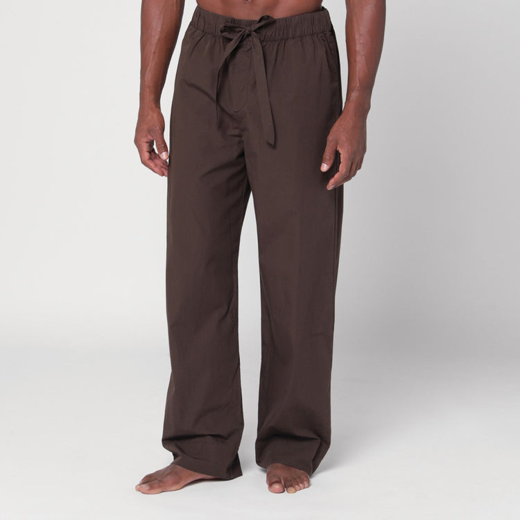 Tekla Brown pyjama trousers