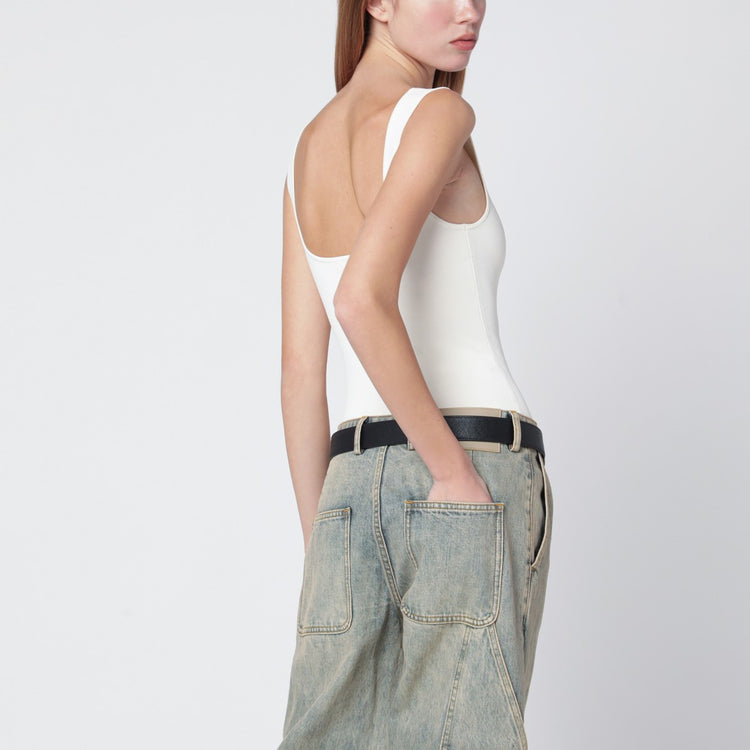 Entire Studios White viscose-blend top