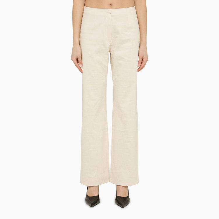 Our Legacy Regular white cotton trousers